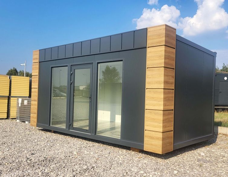 Pawilon biurowy 6x3 kasetony proste