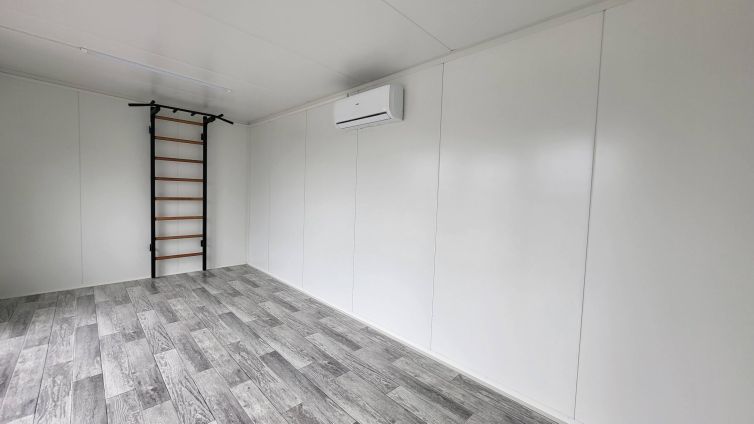 Pawilon kontener z klimatyzacją siłownia